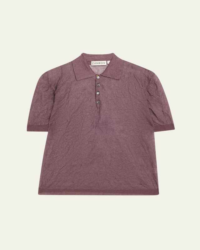 Luke Crinkle Polo Shirt